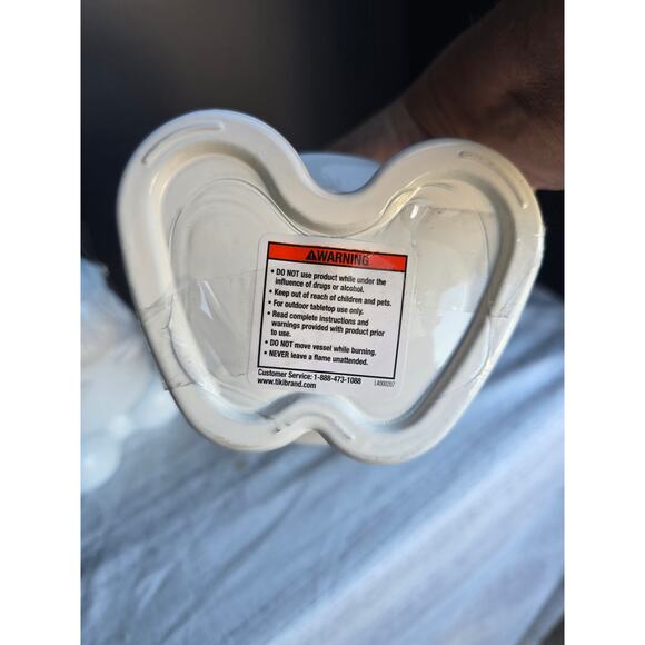 TIKI Gnome Table Torches Ceramic Red Hat Outdoor Patio Set of 2 - Picture 2 of 4